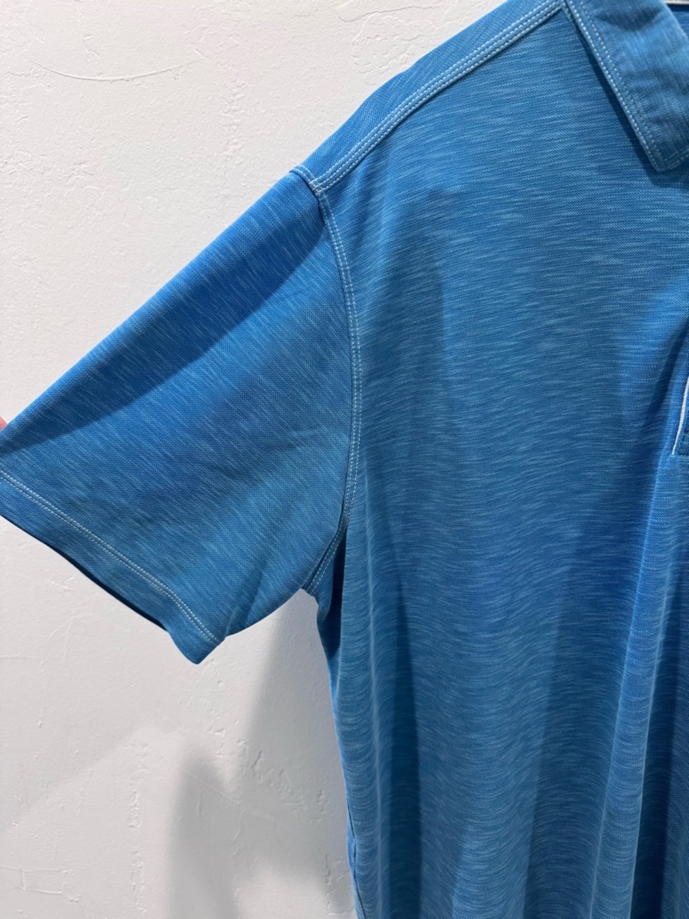 Tommy Bahama Blue Short Sleeve Polo Vintage Modal Polyester Breathable Size XXL - Picture 4 of 11
